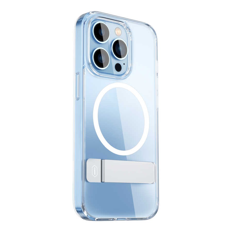 iPhone 14 Pro Max Kılıf Standlı Magsafe Wireless Şarj Özellikli Wiwu Aurora Serisi Kılıf