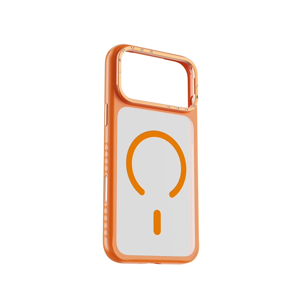 Apple iPhone 17 Pro Kılıf M-safe Şarj Özellikli Metal Kamera Standlı Lenyes CK226 PC Kapak