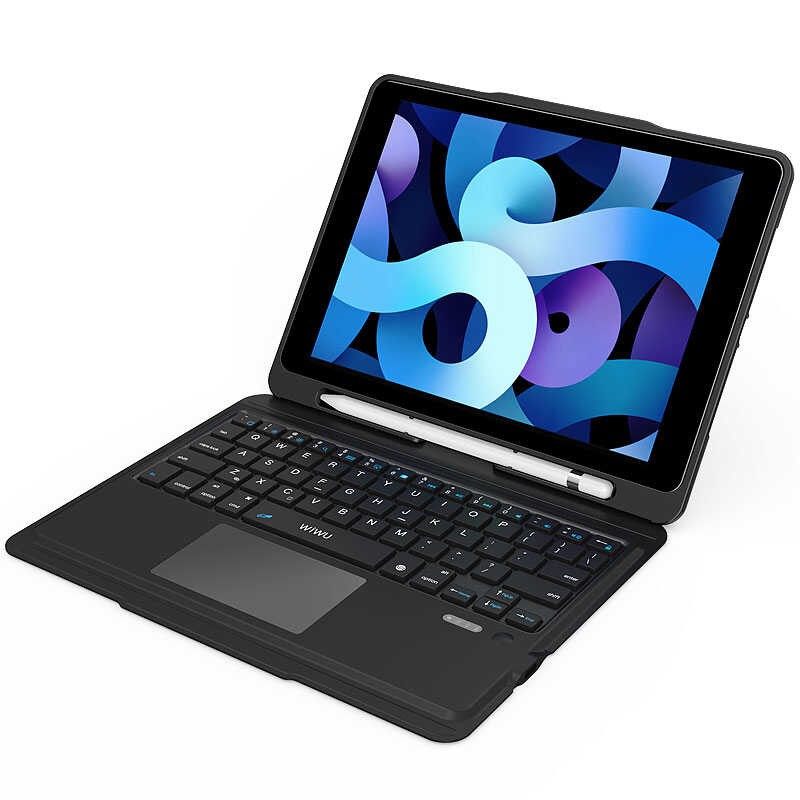 iPad Air 10.9 2022 (5.Nesil) Wiwu Keyboard Folio Kablosuz Klavyeli Kılıf
