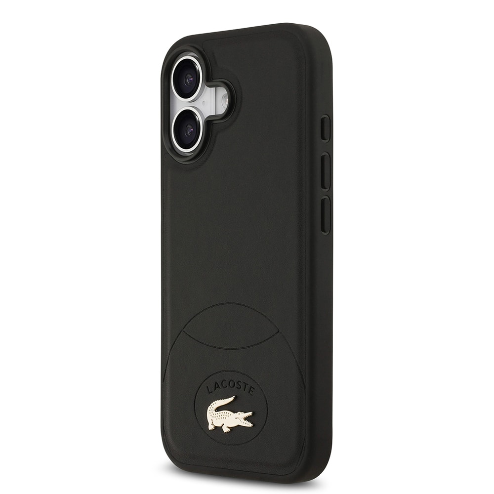 Apple iPhone 17 Kılıf Lacoste Orjinal Lisanslı M-safe Şarj Özellikli PU Deri Tasarımlı Metal Logolu Kapak