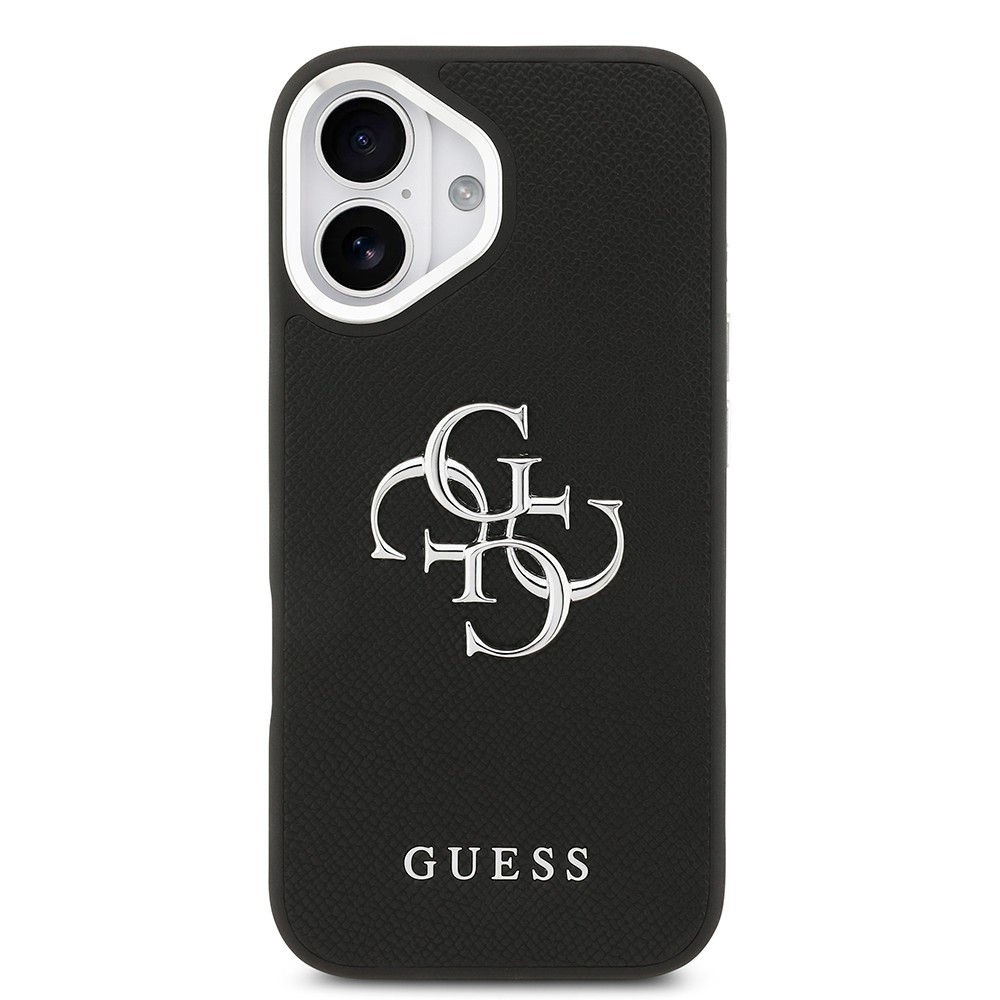Apple iPhone 17 Kılıf Guess Orjinal Lisanslı PU Deri 4G Büyük Metal Logo Dizaynlı Kapak
