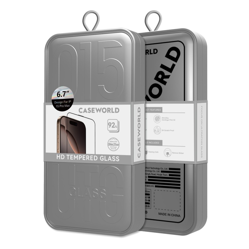 Apple iPhone 13 Pro Max CaseWorld HD Serisi 0.33mm Temperli Cam Ekran Koruyucu