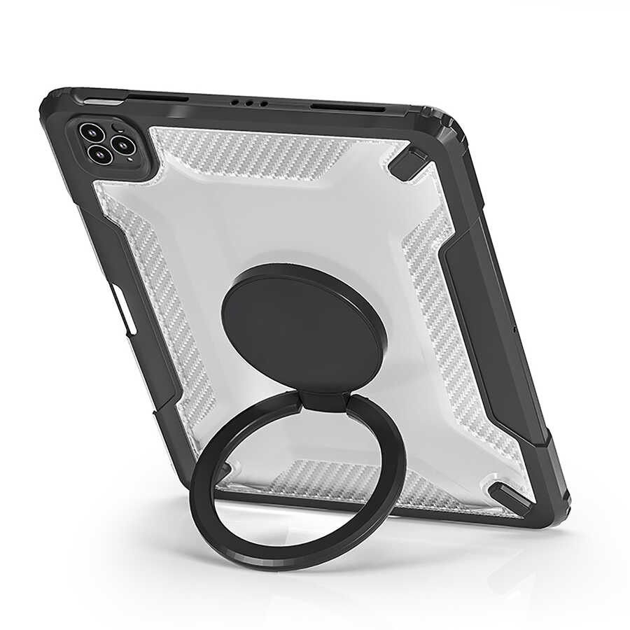 iPad 10.2 (8.Nesil) Wiwu Mecha Dönebilen Standlı Tablet Kılıfı
