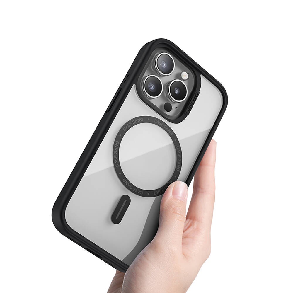 iPhone 14 Pro Max Kılıf Magsafe Şarj Özellikli Casebang Body Frame Kılıf