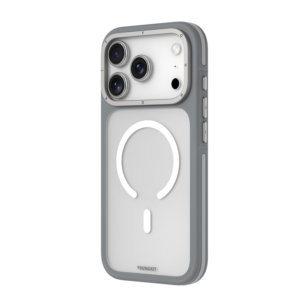 Apple iPhone 17 Pro Max Kılıf M-safe Şarj Özellikli Youngkit Rock Sand Serisi Kapak