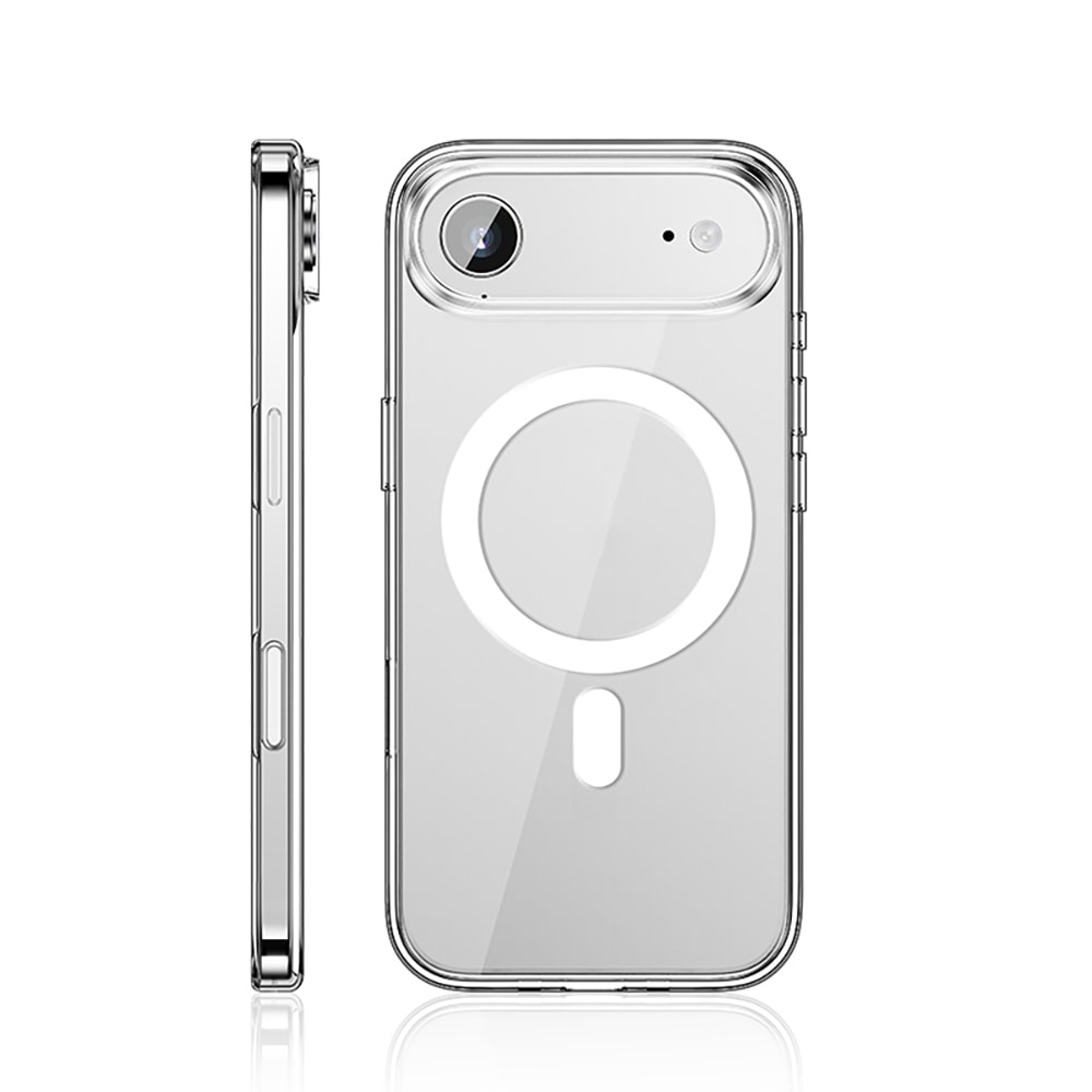 Apple iPhone 17 Air Kılıf M-safe Şarj Özellikli Transparan Sert PC Wlons Pita Kapak