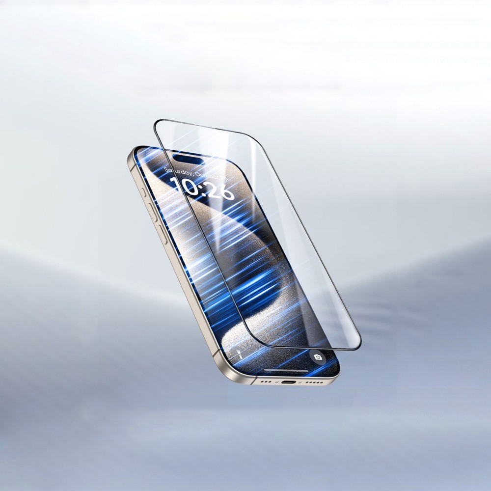 Apple iPhone 17 Pro Wiwu GT-009 Polimer Oleofobik Kaplama Şeffaf Pürüzsüz Temperli Cam Ekran Koruyucu