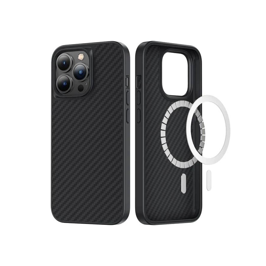 iPhone 13 Pro Kılıf Magsafe Özellikli Karbon Fiber Benks Essential Kevlar Kılıf
