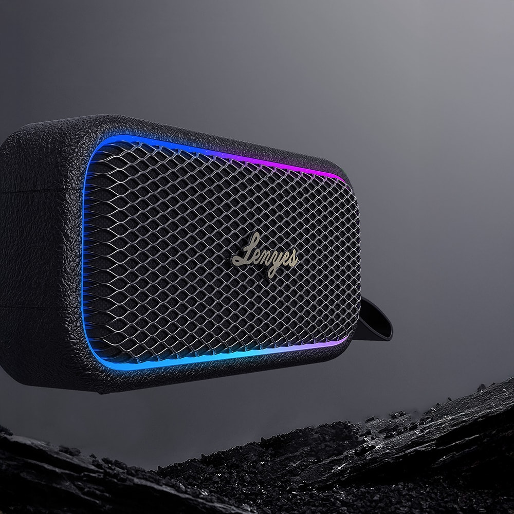 Lenyes S891 RGB Işıklı Taşınabilir Su Geçirmez OTG-TWS Bluetooth Hoparlör v5.3 80W