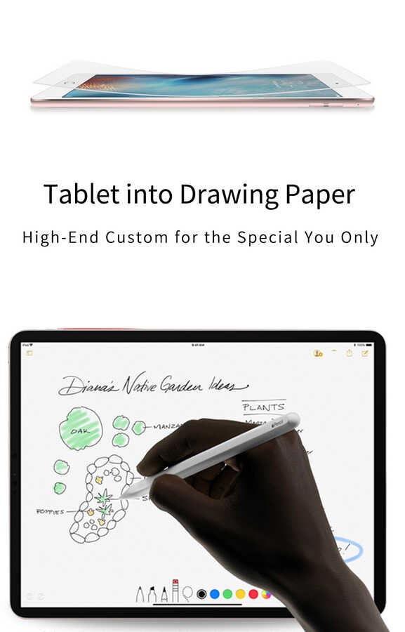 iPad 10.2 2021 (9.Nesil) Kağıt Hisli ​Wiwu iPaper Like Tablet Ekran Koruyucu