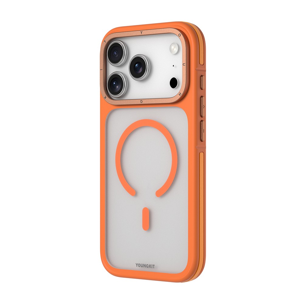 Apple iPhone 17 Pro Max Kılıf M-safe Şarj Özellikli Youngkit Rock Sand Serisi Kapak