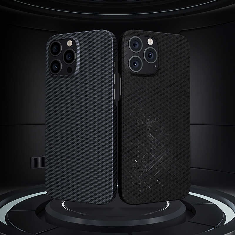 iPhone 13 Pro Kılıf Magsafe Özellikli Karbon Fiber Benks Essential Kevlar Kılıf