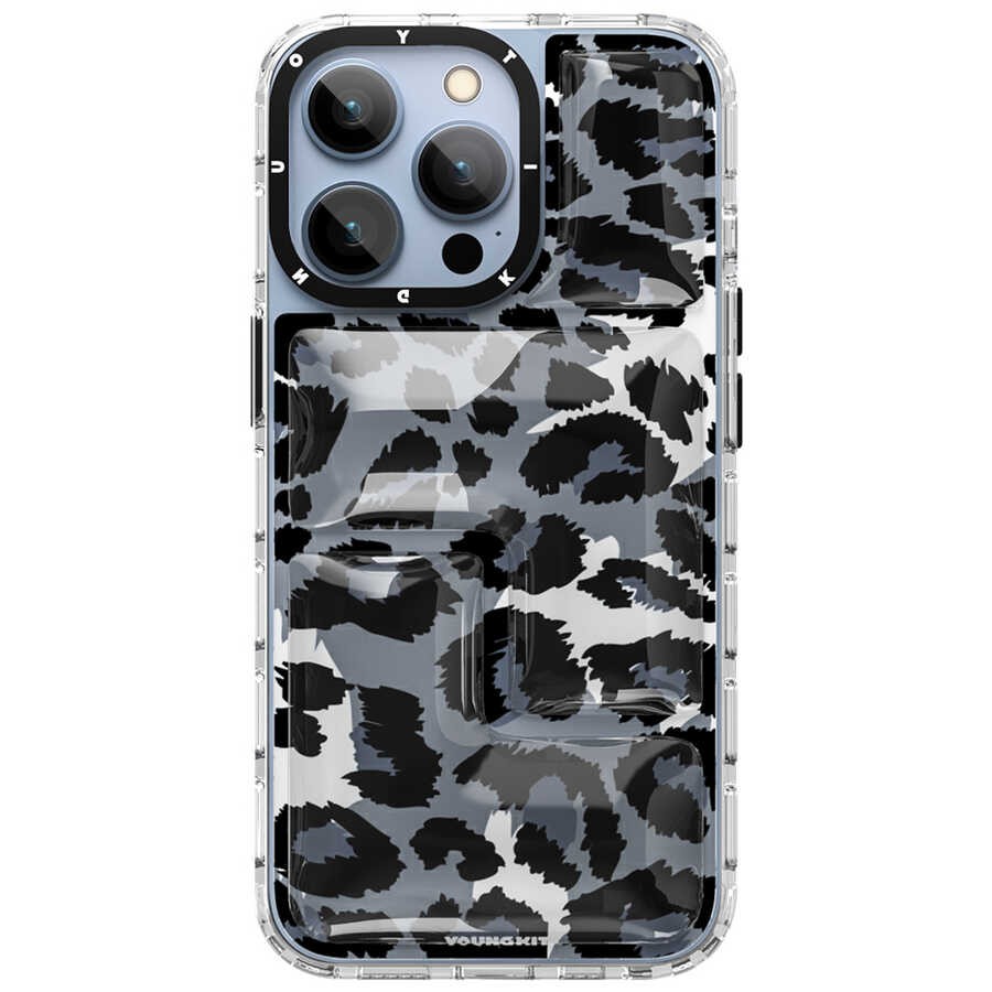 iPhone 13 Pro Max Kılıf YoungKit Leopard Article Serisi Kılıf