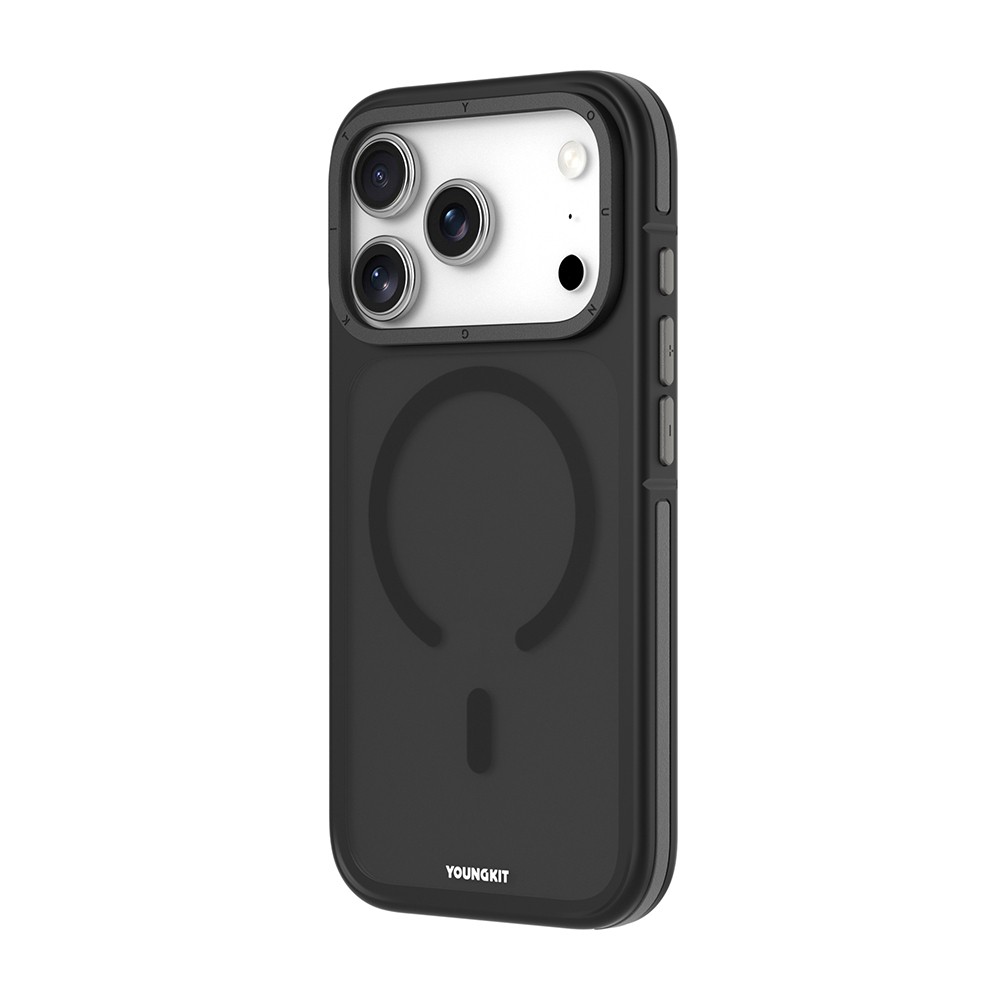 Apple iPhone 17 Pro Max Kılıf M-safe Şarj Özellikli Youngkit Rock Sand Serisi Kapak