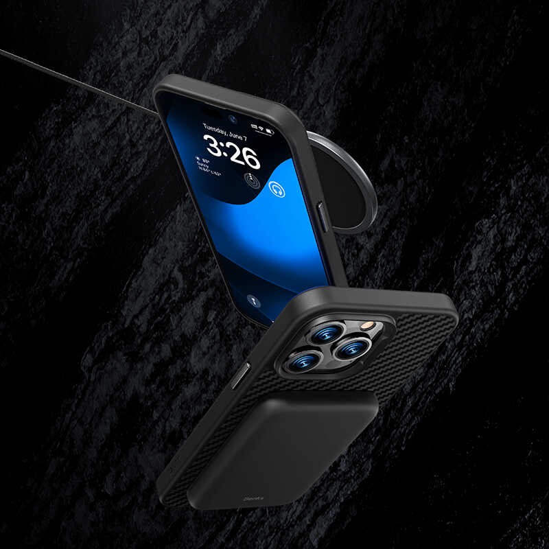 iPhone 14 Pro Max Kılıf Karbon Fiber Benks Civilian Aramid Protective Kılıf