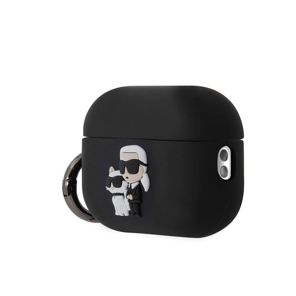 Airpods Pro 2 Kılıf Karl Lagerfeld Orjinal Lisanslı Karl & Choupette 3D Silikon Kapak