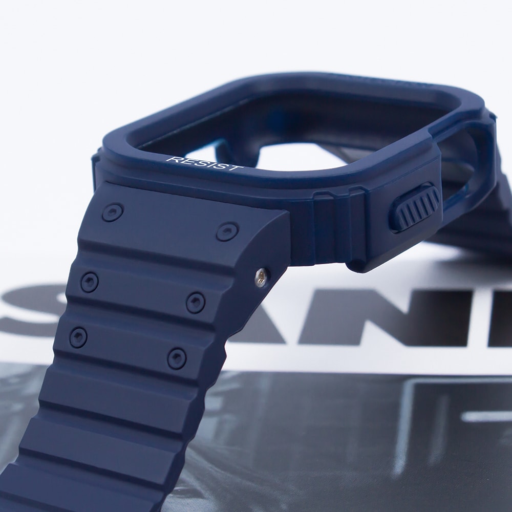 Apple Watch 38mm KRD-142 Airbag Tasarımlı Kasa Koruyuculu Silikon Kordon