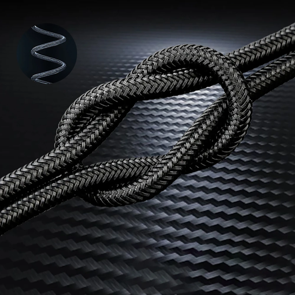 Lenyes LC520 USB-A to Type-C 6A Örgü Tasarımlı Hızlı Şarj Özellikli Data ve Şarj Kablosu 66W 1M