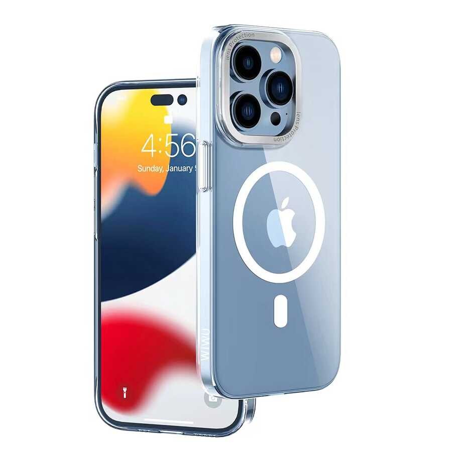 iPhone 14 Pro Kılıf Wiwu MCC-102 Magnetic Crystal Sert PC Kılıf