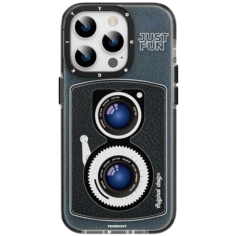iPhone 14 Pro Kılıf Magsafe Şarj Özellikli Lens Figürlü YoungKit Art Film Serisi Kılıf