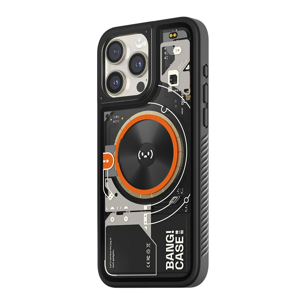 iPhone 15 Pro Max Kılıf Özelleştirilebilir 3 Fonksiyonlu Bluetooth Bağlantılı Bitmo Lab Bangcase Akıllı Magsafe Kılıf