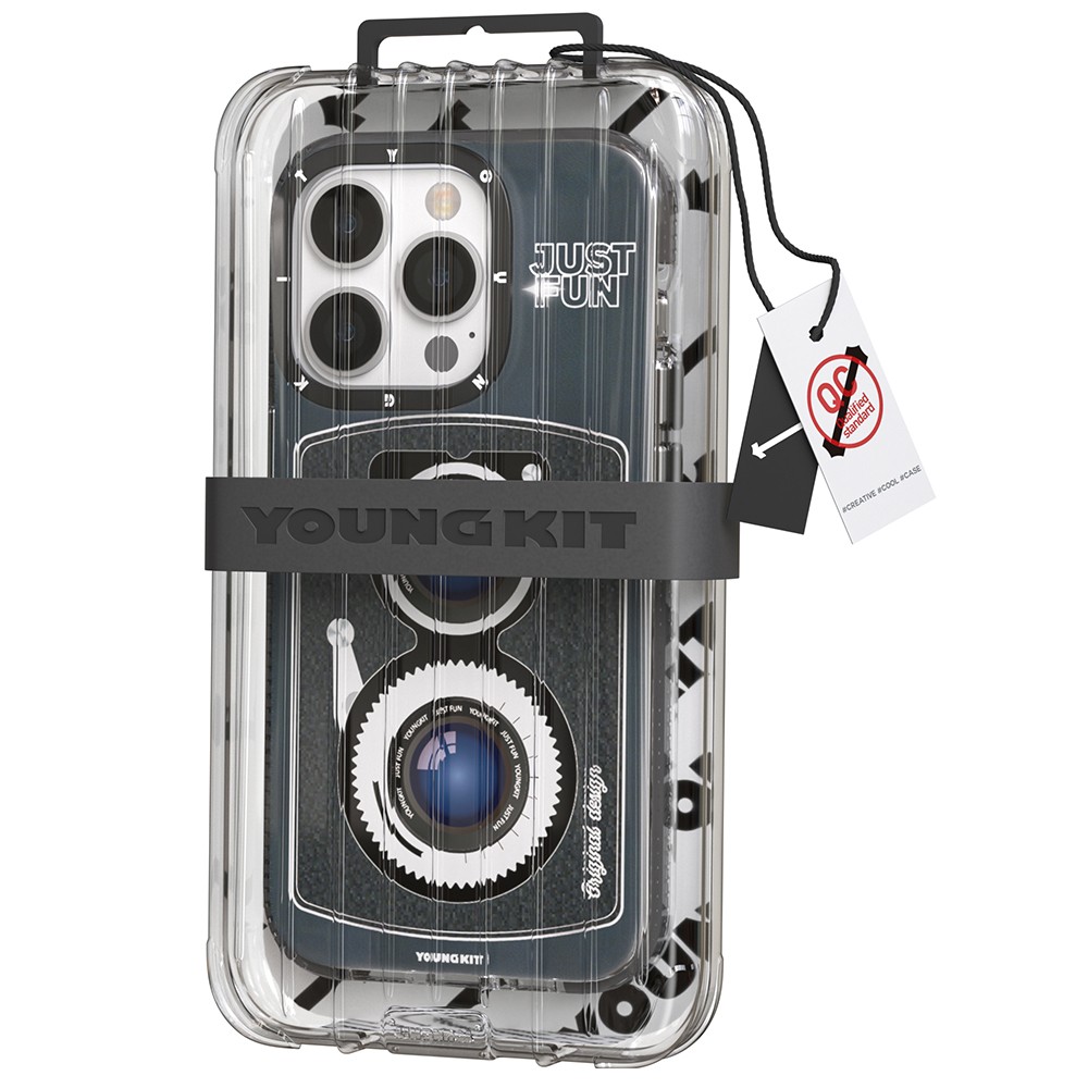 iPhone 14 Pro Kılıf Magsafe Şarj Özellikli Lens Figürlü YoungKit Art Film Serisi Kılıf