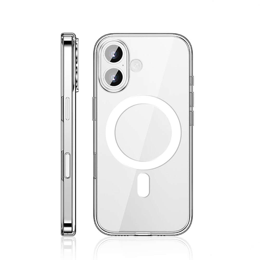 Apple iPhone 17 Kılıf M-safe Şarj Özellikli Transparan Sert PC Wlons Pita Kapak