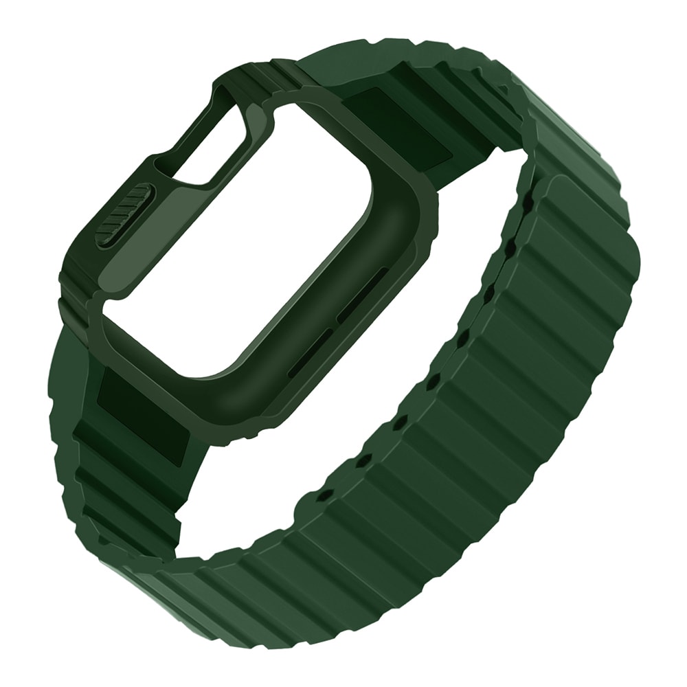 Apple Watch 7 41mm KRD-142 Airbag Tasarımlı Kasa Koruyuculu Silikon Kordon