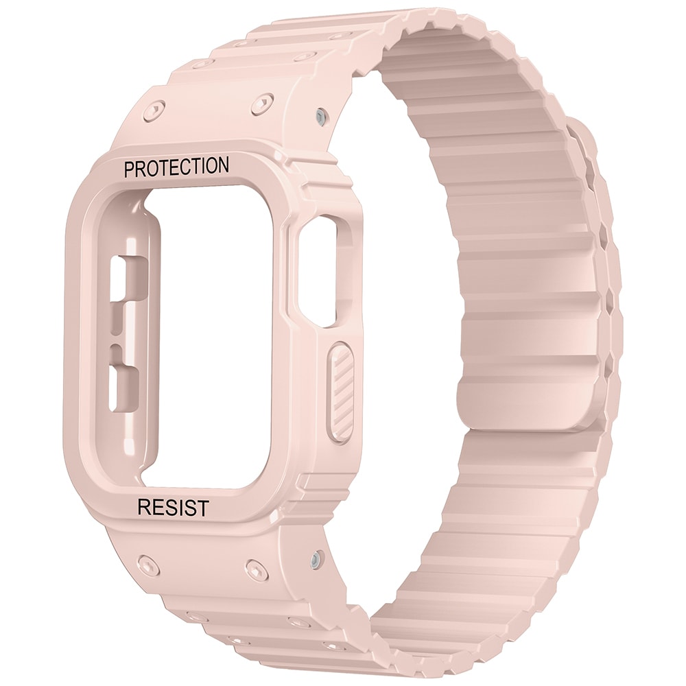 Apple Watch 38mm KRD-142 Airbag Tasarımlı Kasa Koruyuculu Silikon Kordon