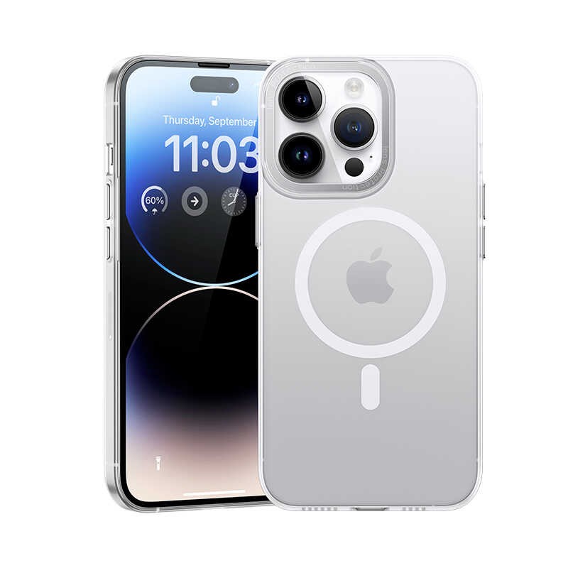 iPhone 14 Pro Max Kılıf Wireless Şarj Destekli Benks Magnetik Haze Kılıf