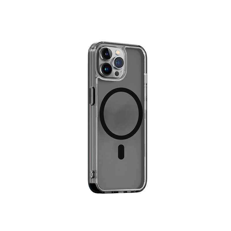 iPhone 13 Pro Wiwu Magsafe Şarj Özellikli Lens Korumalı Şeffaf Silikon Kapak
