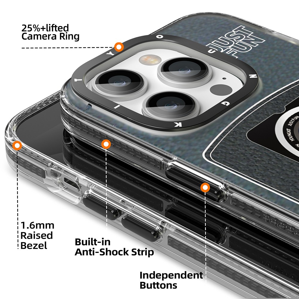 iPhone 14 Pro Kılıf Magsafe Şarj Özellikli Lens Figürlü YoungKit Art Film Serisi Kılıf