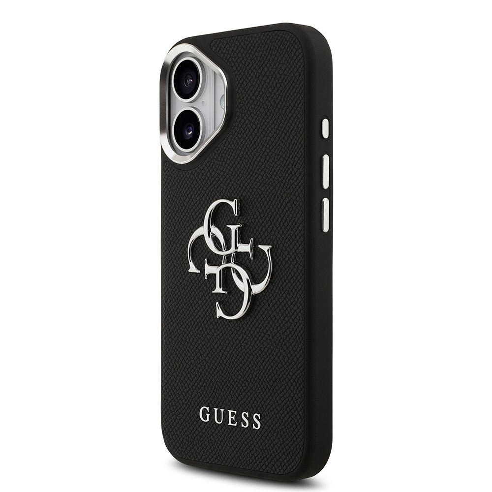 Apple iPhone 17 Kılıf Guess Orjinal Lisanslı PU Deri 4G Büyük Metal Logo Dizaynlı Kapak