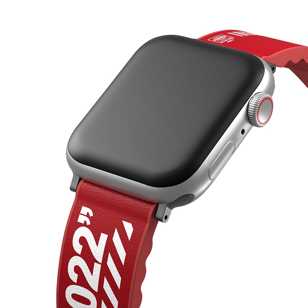 Watch 44mm SkinArma Taihi Sora Yazı Desenli Deri Görünümlü Silikon Kordon