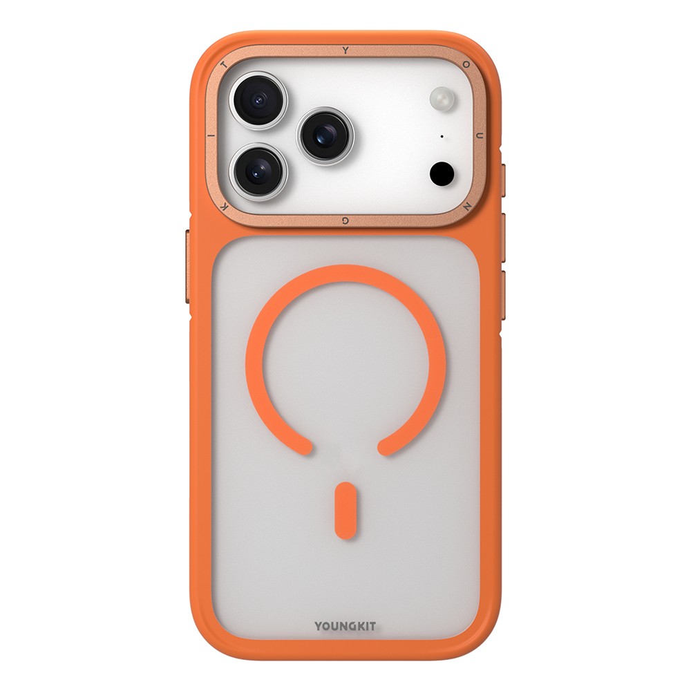 Apple iPhone 17 Pro Kılıf M-safe Şarj Özellikli Youngkit Rock Sand Serisi Kapak
