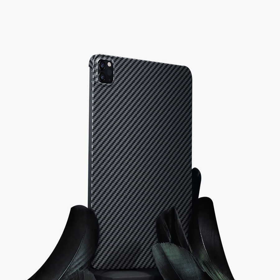 iPad Pro 11 2022 M2 Kılıf Benks Essential Kevlar Karbon Fiber Kapak