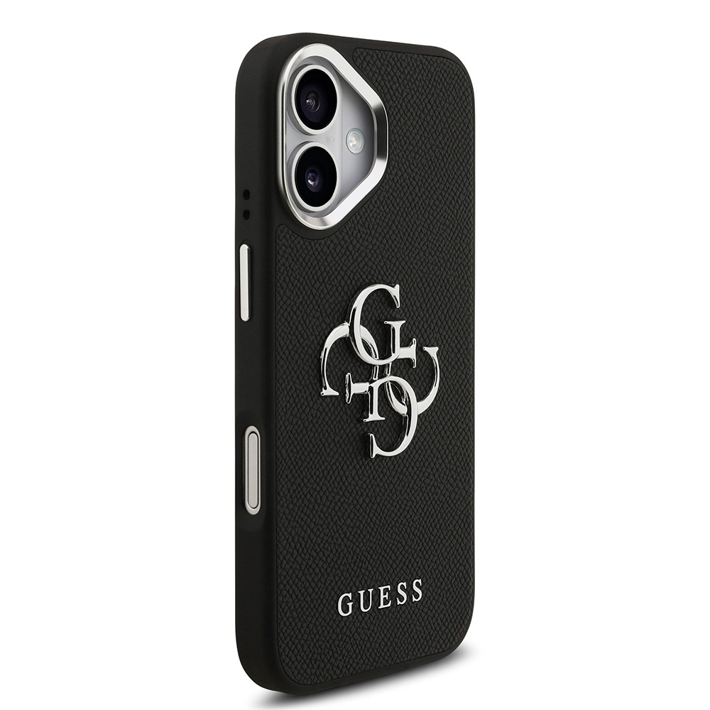 Apple iPhone 17 Kılıf Guess Orjinal Lisanslı PU Deri 4G Büyük Metal Logo Dizaynlı Kapak
