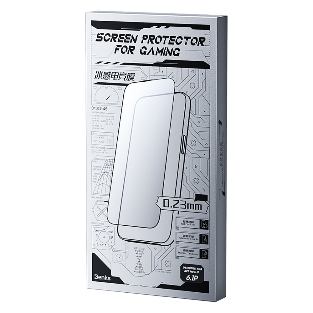 iPhone 13 Pro Max Benks Gaming Anti-Dust Toz Önleyici Mat Cam Ekran Koruyucu