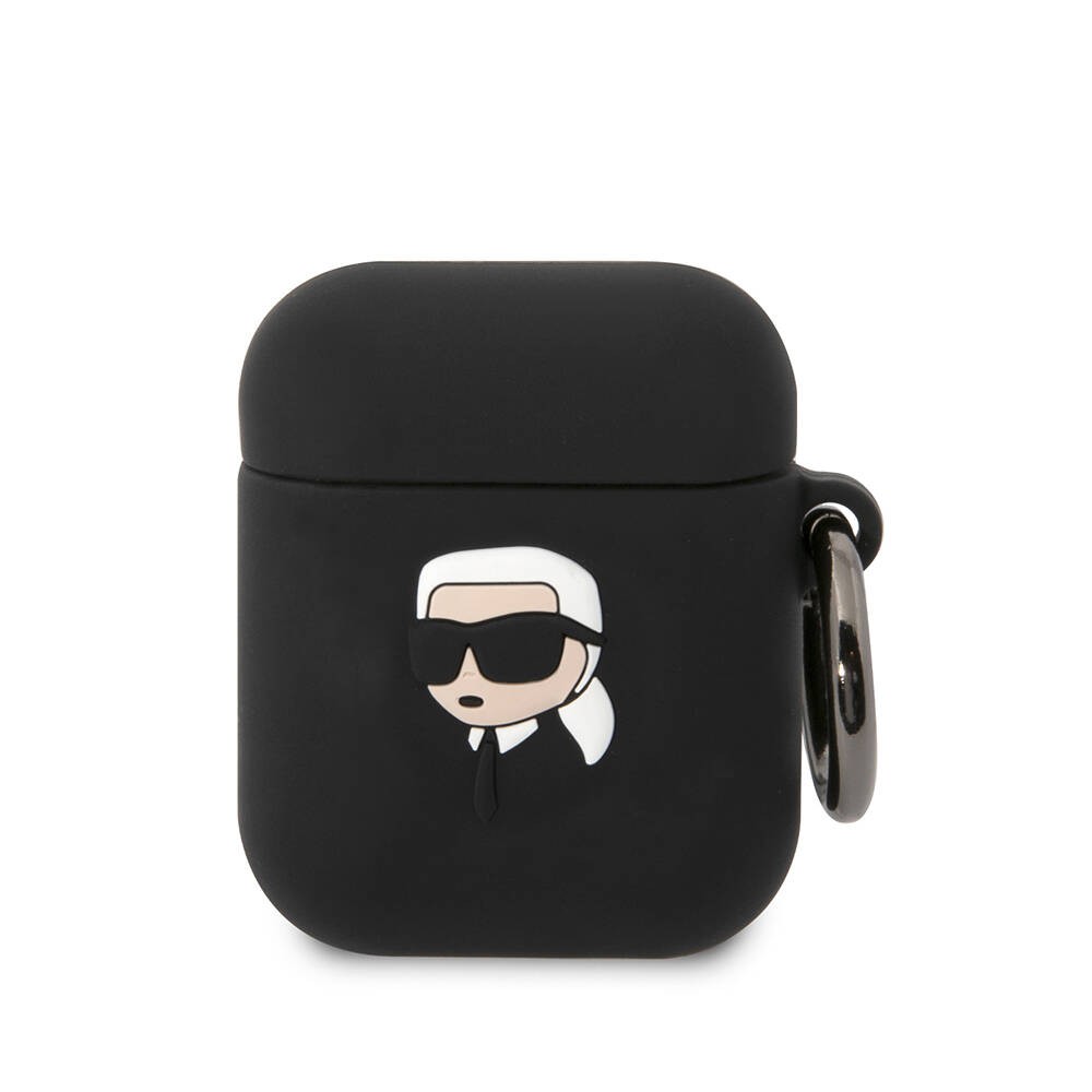 Airpods Kılıf Karl Lagerfeld Orjinal Lisanslı Karl 3D Silikon Kapak