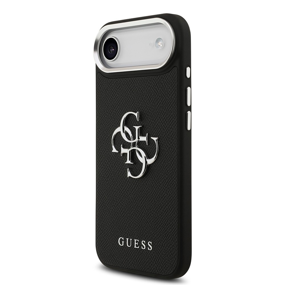 Apple iPhone 17 Air Kılıf Guess Orjinal Lisanslı PU Deri 4G Büyük Metal Logo Dizaynlı Kapak
