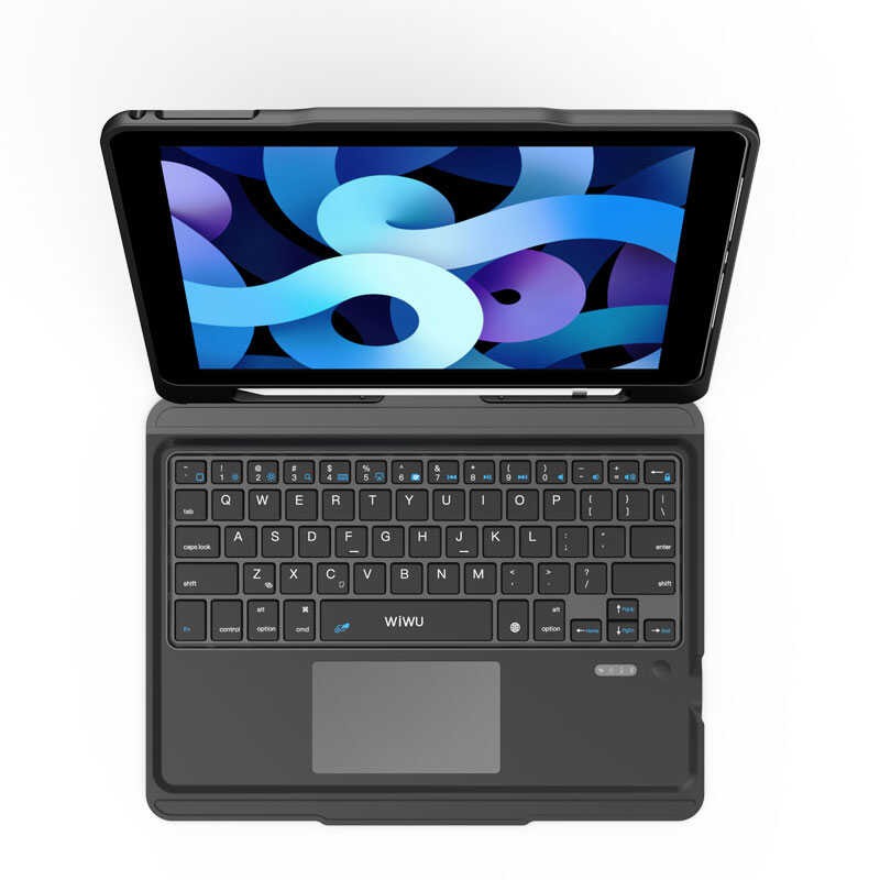 iPad Air 10.9 2022 (5.Nesil) Wiwu Keyboard Folio Kablosuz Klavyeli Kılıf