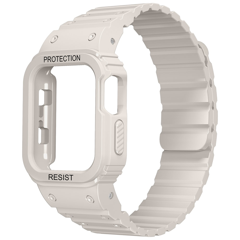 Apple Watch 7 45mm KRD-142 Airbag Tasarımlı Kasa Koruyuculu Silikon Kordon