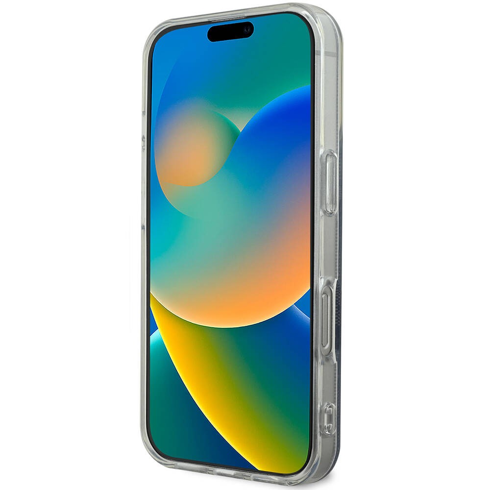iPhone 16 Pro Max Kılıf Guess Orjinal Lisanslı Magsafe Şarj Özellikli Yazı Logolu 4G Desenli Kılıf