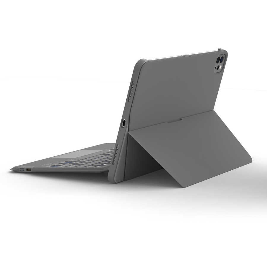 iPad 10.2 (8.Nesil) Wiwu Combo Led Işıklı Magnetik Standlı Klavyeli Kılıf
