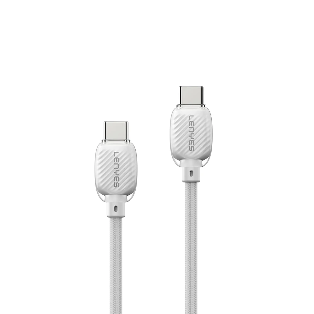 Lenyes LC536 Type-C to Type-C PD Örgü Tasarımlı Hızlı Şarj Özellikli Data ve Şarj Kablosu 60W 1M