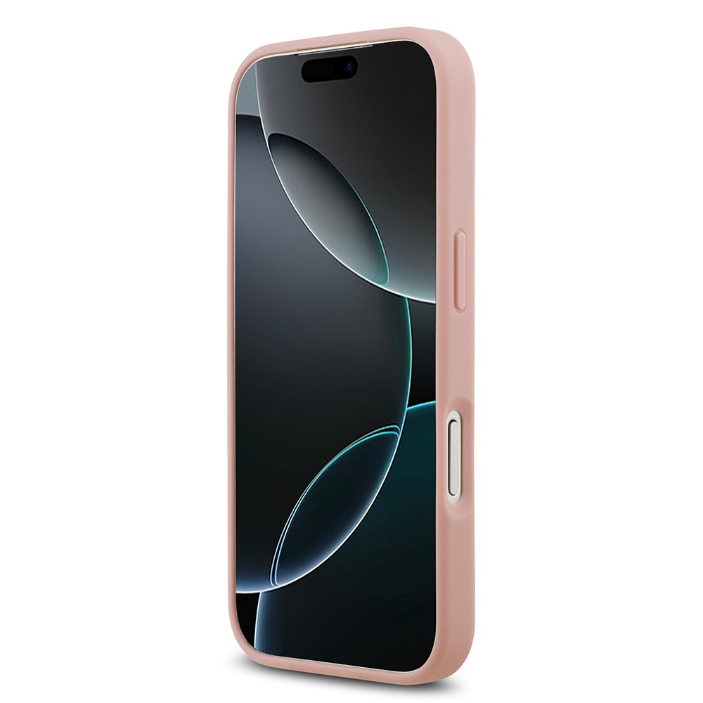 Apple iPhone 17 Pro Kılıf Guess Orjinal Lisanslı Taşlı Arka Yüzey Üçgen Logolu Kapak