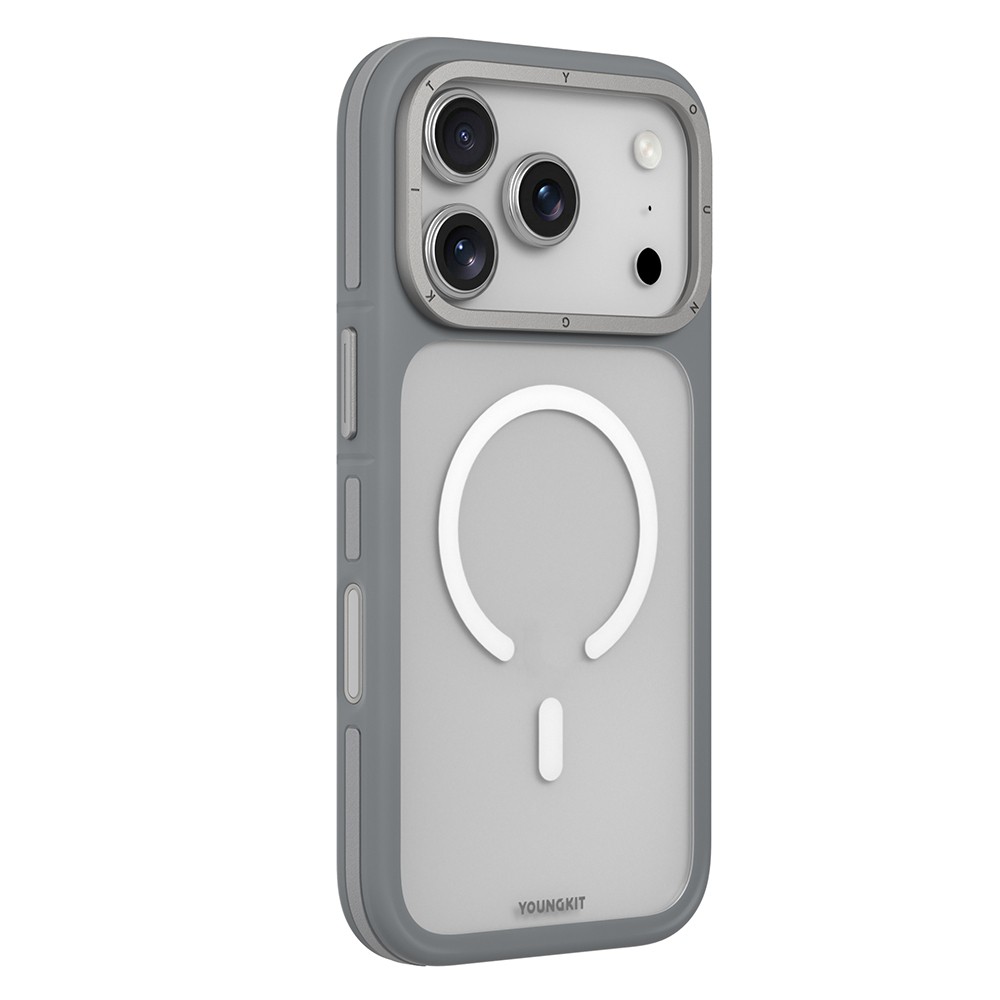 Apple iPhone 17 Pro Max Kılıf M-safe Şarj Özellikli Youngkit Rock Sand Serisi Kapak