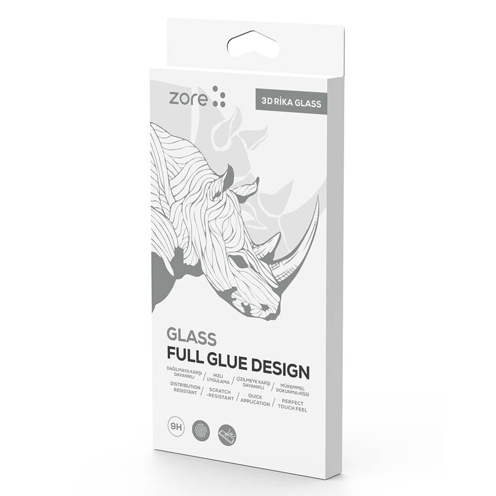 iPhone 14 Pro ​​​​​​​​​​​​Zore 3D Rika Temperli Cam Ekran Koruyucu