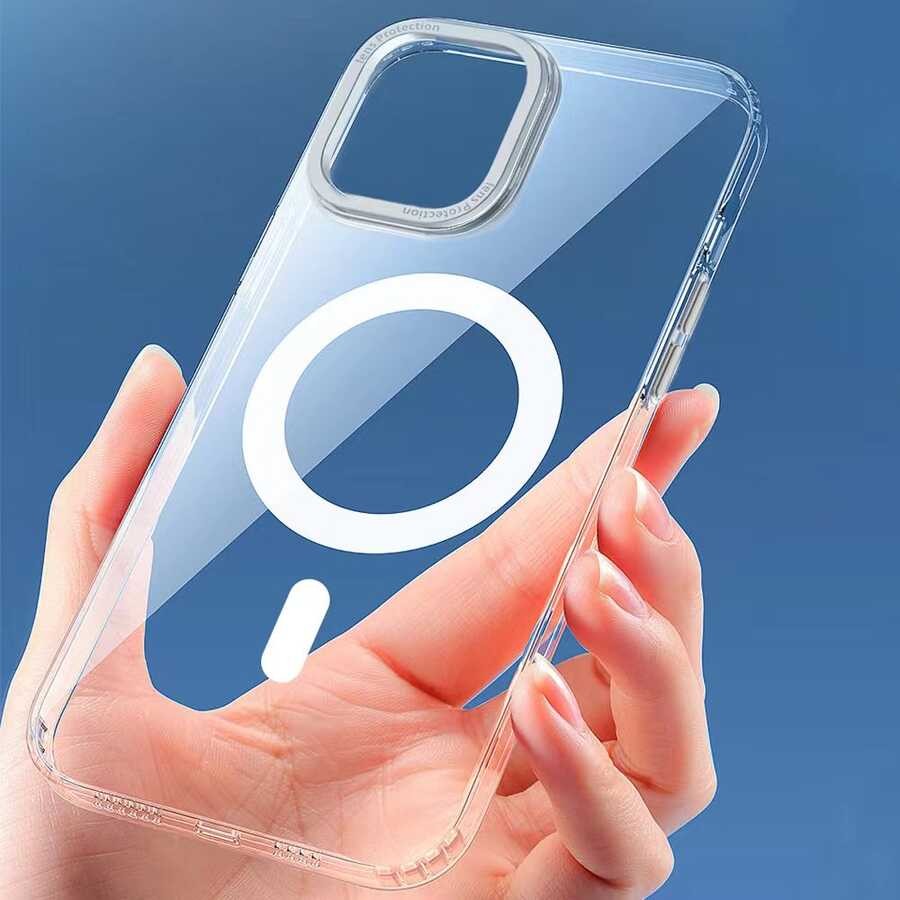 iPhone 14 Pro Kılıf Wiwu MCC-102 Magnetic Crystal Sert PC Kılıf