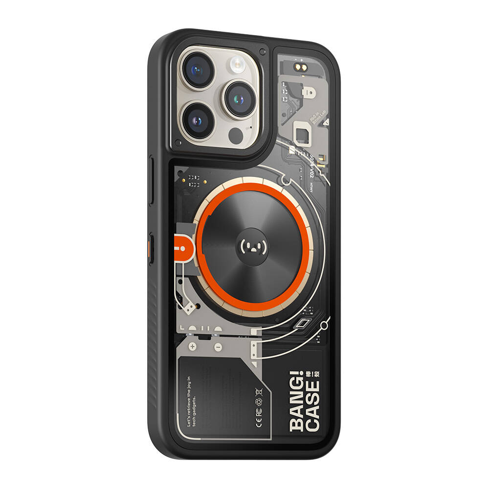 iPhone 15 Pro Max Kılıf Özelleştirilebilir 3 Fonksiyonlu Bluetooth Bağlantılı Bitmo Lab Bangcase Akıllı Magsafe Kılıf